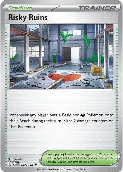 Risky Ruins Uncommon ME01: Mega Evolution 127/132 NM
