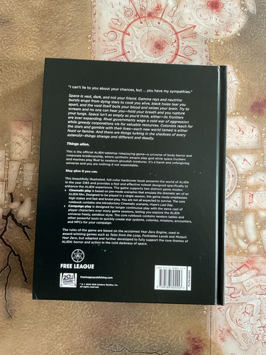 Free League ALIEN: THE ROLEPLAYING GAME rpg Core Book HC hardcover new - Picture 2 of 4