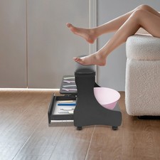 3 Tiers Manicure Pedicure Foot Rest Foot Rest Stool With Wheels For Home Salon