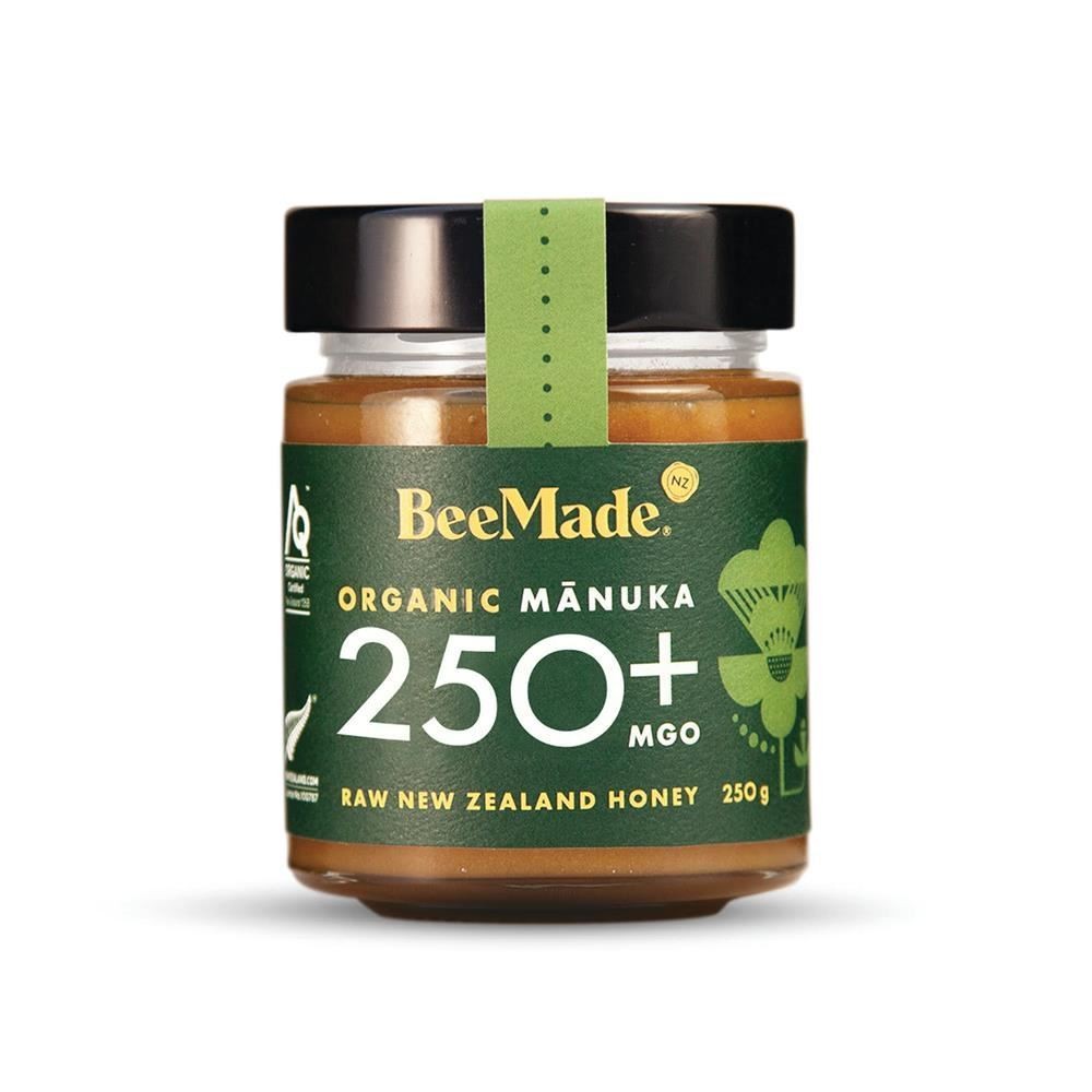 BeeMade Organic New Zealand Manuka Honey MGO 250+ 250g - 2 Pack