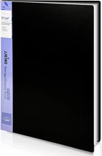 11x14 Art Portfolio Folder with Plastic Sleeves, 24-Pocket Portfolio Binder Disp