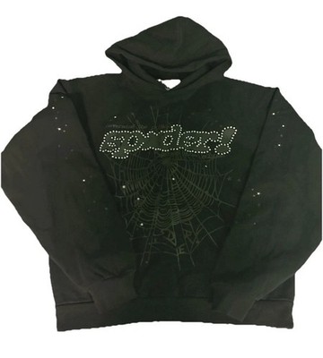 Sp5der Rhinestone Punk V2 Tracksuit Size L Hoodie XL Sweatpants