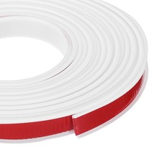 24.9 ft U-Shape Edge Banding, Adhesive Trim Protector Fit 11/16" Edge, White