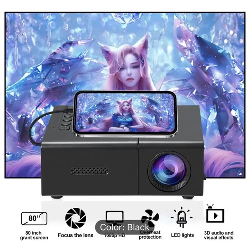 HD Portable Projector 1080P Pocket Beamer HDMI Home Theater Cinema Movie HDMI UK - Picture 9 of 10