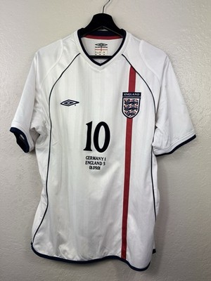 ENGLAND 2001 2003 OWEN HOME SHIRT ISSUE FOOTBALL SOCCER UMBRO SIZE M