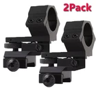 2X 1"25.4mm Ring Laser Sight Scope Mount Adjustable Elevation Windage 20mm Rail