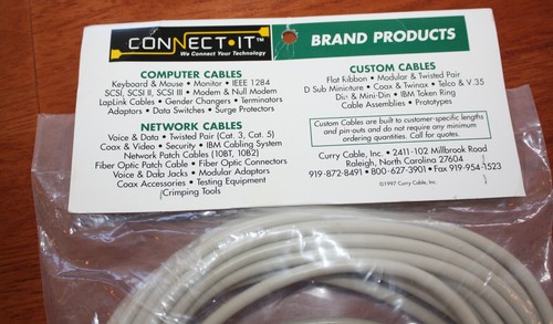 Vintage Computer Cables: Curry 25' Mono Monitor/Serial Mouse Extension DB9M-DB9F - Picture 6 of 6