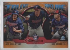 2019 Bowman Orange Refractor 19/25 Nick Gordon Brent Rooker Alex Kirilloff 0p45