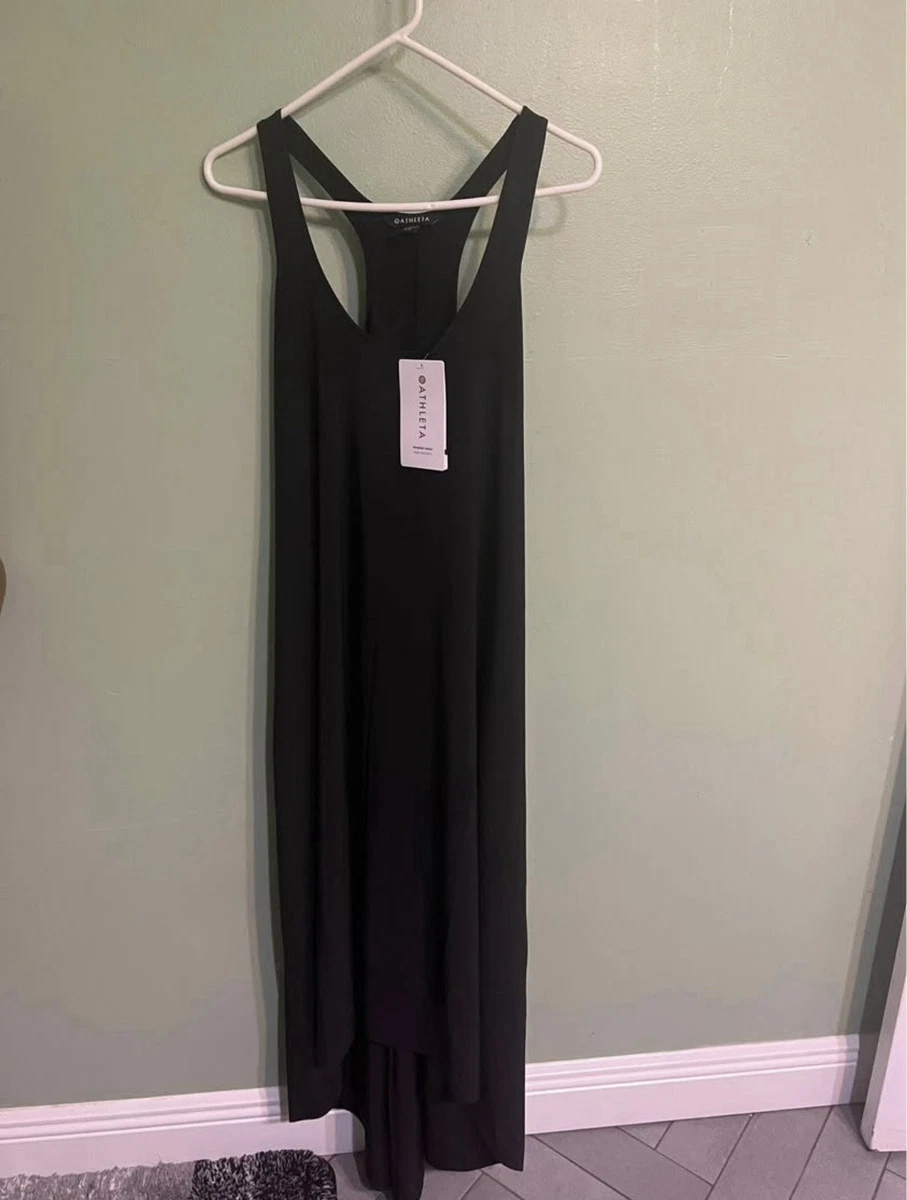 athleta black maxi dress Athleta Black Maxi Dress Women's Size XS Black Stretch Jersey
