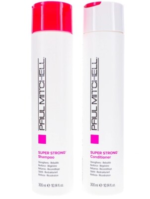 Paul Mitchell Super Strong Shampoo 10.14 oz & Super Strong Conditioner 10.14 oz