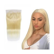 613 Frontal 13x4 13x6 Human Hair 12A, Blonde Transparent Lace Frontal Only fo...