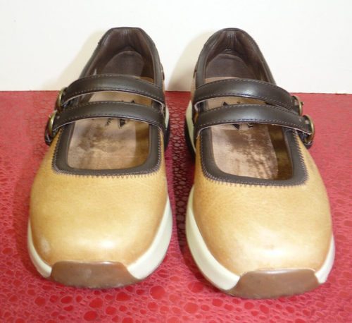 MBT Changa Mujer Cuero Marrón Tostado Cuña Zapatos para Caminar Bombas Reino Unido 3.5 UE 36.5 - Imagen 4 de 11