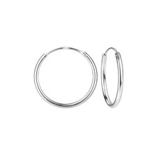 Hoop Earrings - 16mm - 925 Sterling Silver