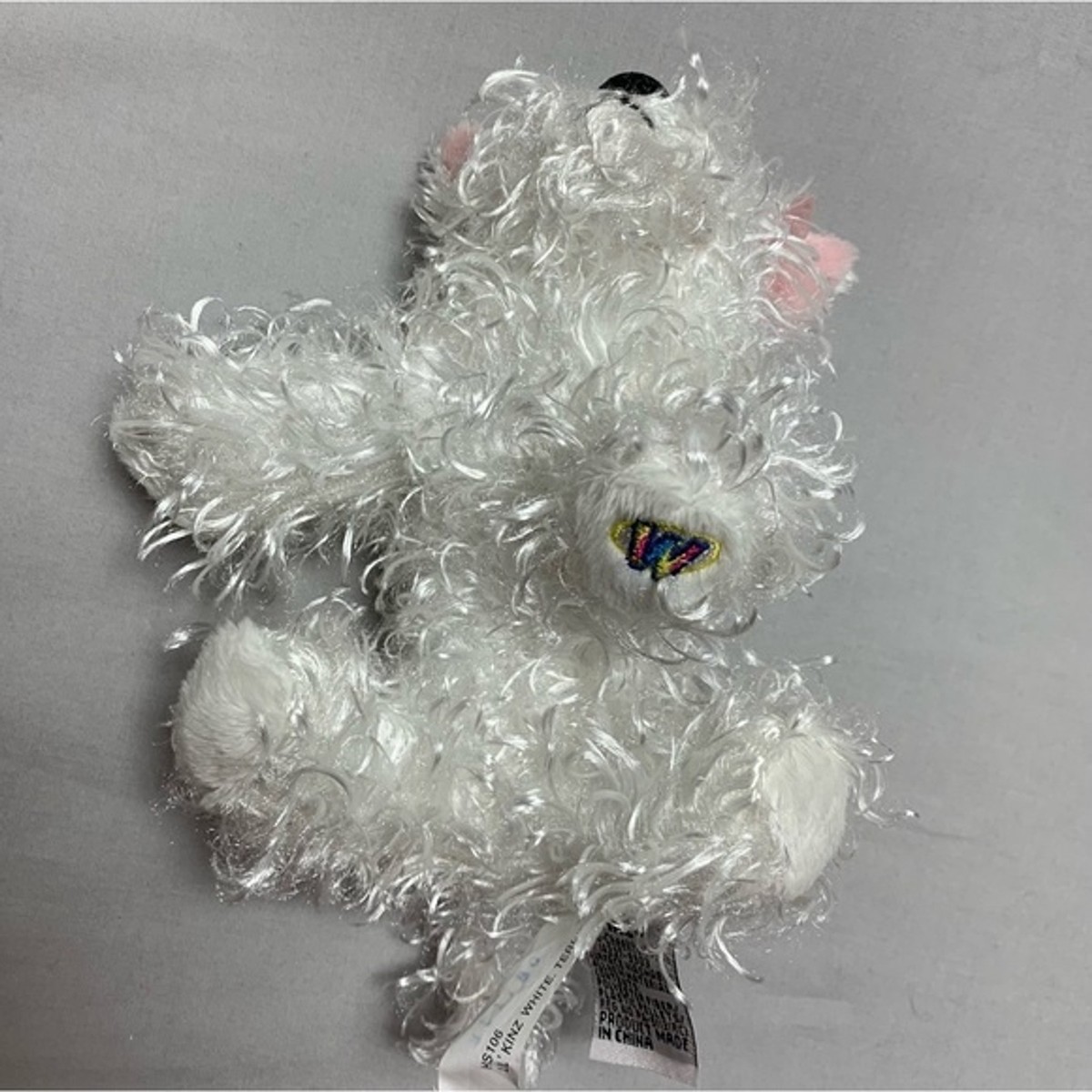 Ganz Webkinz Lil Kinz White Terrier Authentic Plush Stuffed Animal