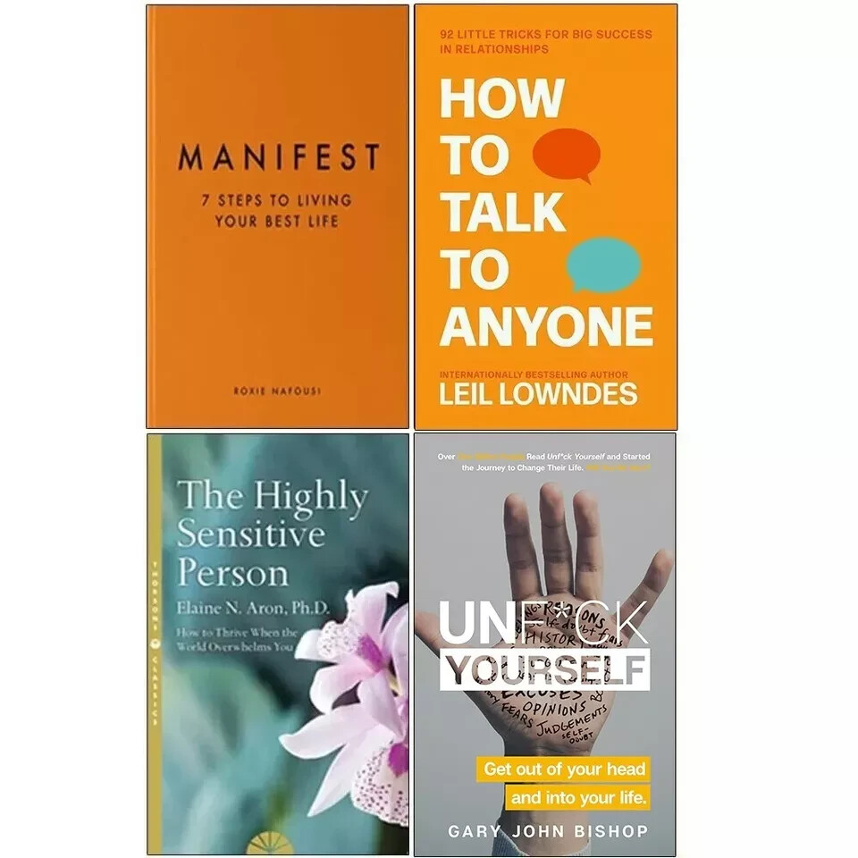 Manifest, How to Talk to Anyone, Highly Sensitive Person, Unfck Yourself 4 books