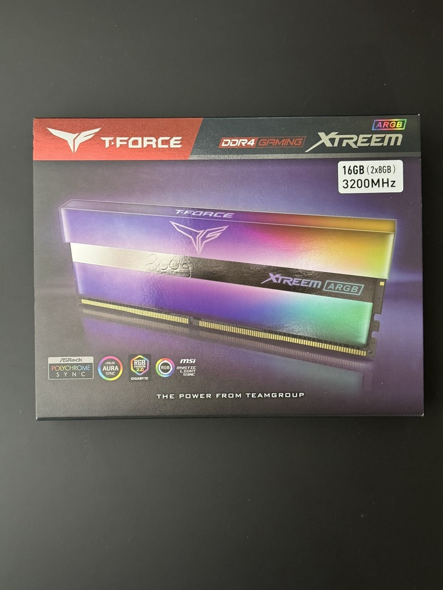 T-FORCE XTREEM ARGB 8×2 16GB ddr4 XTREEM ARGB DDR4 DESKTOP MEMORY BLUE 16GB(2x8GB) 3600MHz