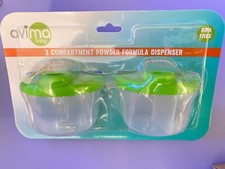 Travel baby formula storage dispenser