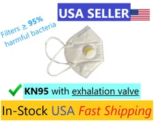 10 PC KN95 Mask With Valve 5 Layers Anti Dust Mask PM2.5 USA Ships Right Away