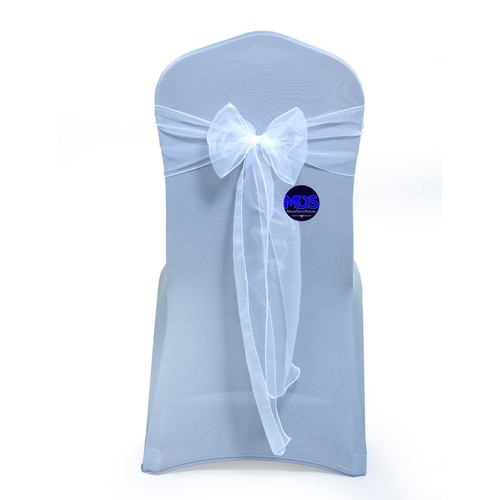 150 Organza Chair Sashes Wider Fuller Bows for wedding party event decoration NW - Picture 6 of 44