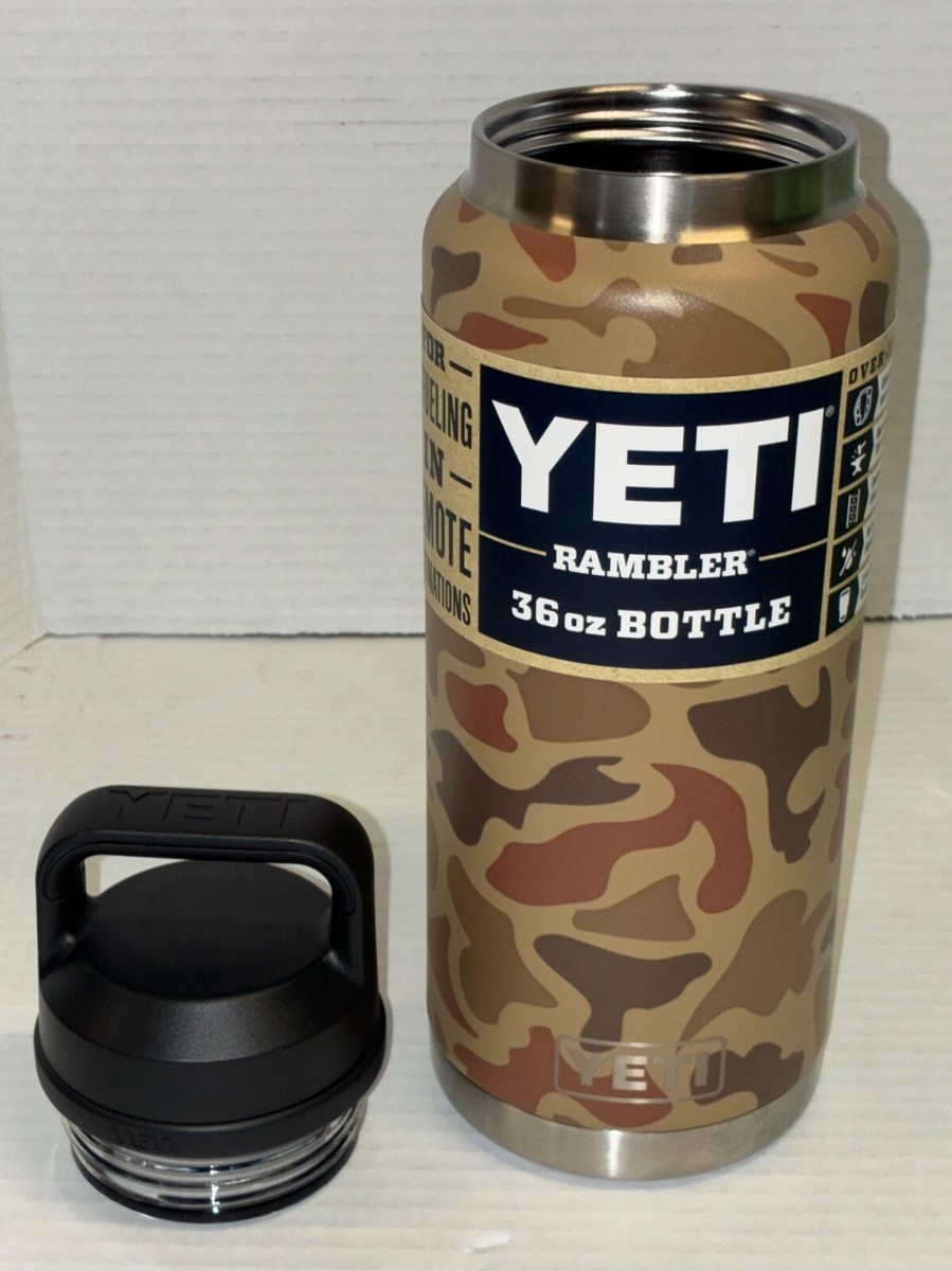 New 2025 Yeti Wetlands Camo 36 oz Rambler Bottle Chug Cap Limited