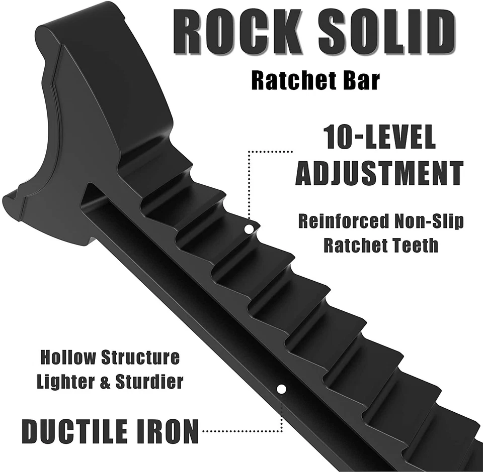 Soportes de gato de acero Torin AT43202B 3 toneladas (6.000 lb), negro, 1 par Foto 4 de 4