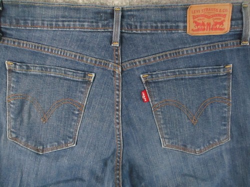Levis 505 Jeans Womens 8 Blue Denim Straight Leg Mid Rise Medium Wash 29x31