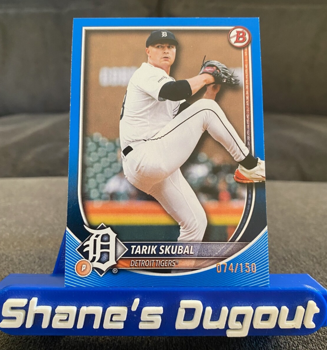 2025 Bowman Baseball Tarik Skubal Blue Paper /150 - Detroit Tigers