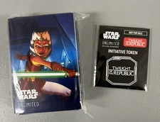 Star Wars Unlimited Ahsoka Mini Box & Twilight of the Republic Initiative Token
