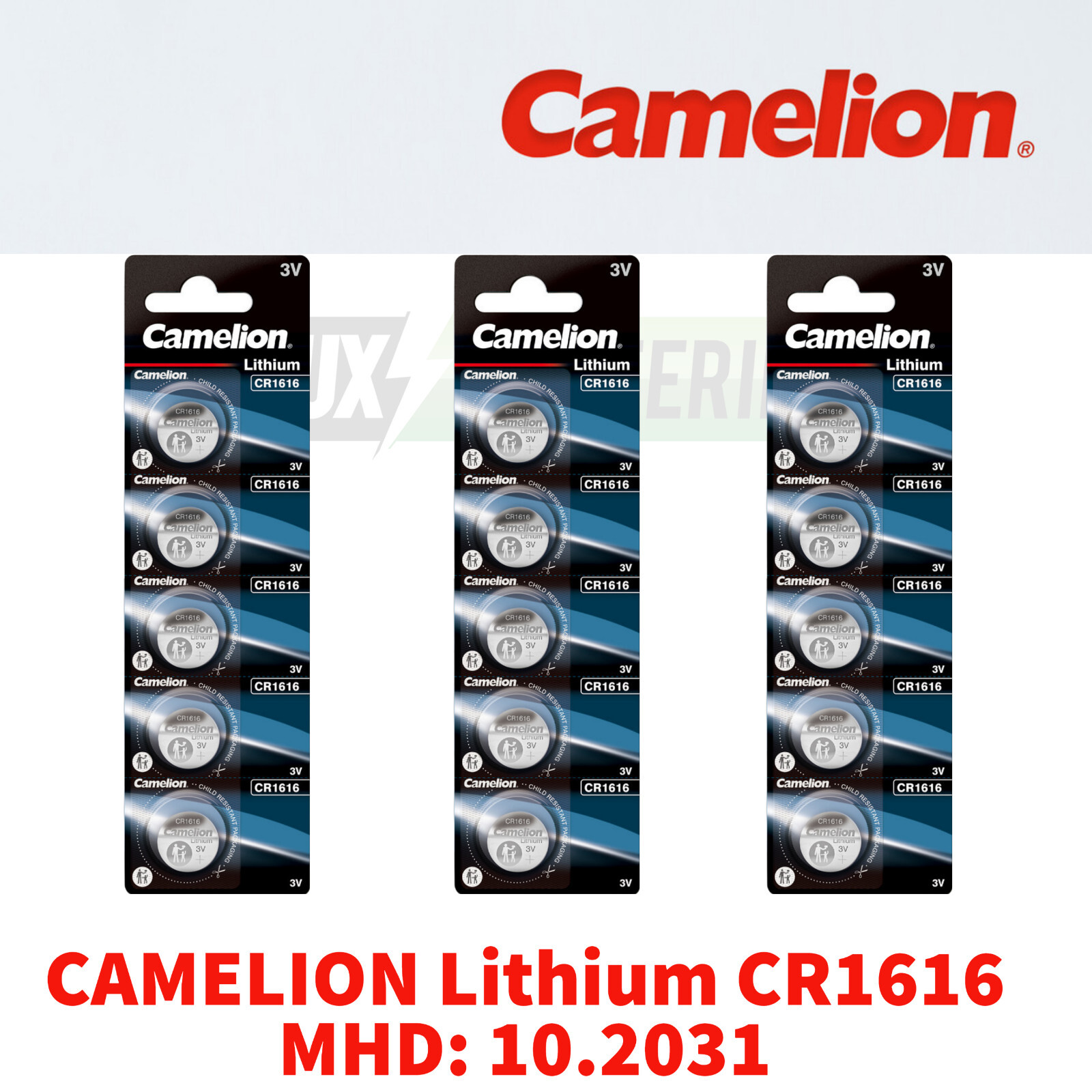 Thumbnail - 3x 5er Pack Camelion Cr1616 Knopfzellen Uhrenbatterien 5021lc Dl1616
