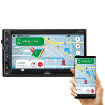 DS18 Car Stereo 6.9'' Double-Din Bluetooth Apple CarPlay Android Mirror DDX6.9CP