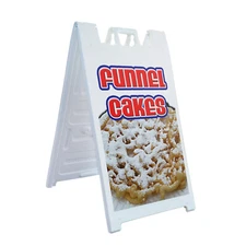 A-frame Sidewalk Funnel Cakes 24" x 36" Double Sided A-Frame Sidewalk Sign