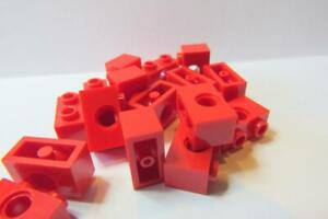 6 Brick 1 x 2 with Hole 3700 REDDISH BROWN Technic LEGO Parts~