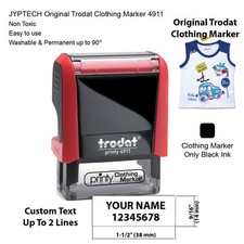 Clothing Marker Stamp Custom Text Up To 2 Lines Trodat 4911 Clothing Stamps