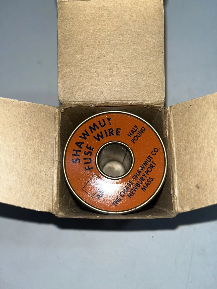 Chase Shawmut Co. Fuse Wire Half Pound 3 Ampere Lot of 4 Made in USA - Image 2 of 4