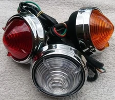 MGA Holden FE Repro Front Lamp Light + Lens Clear Amber or Red as Lucas L539 