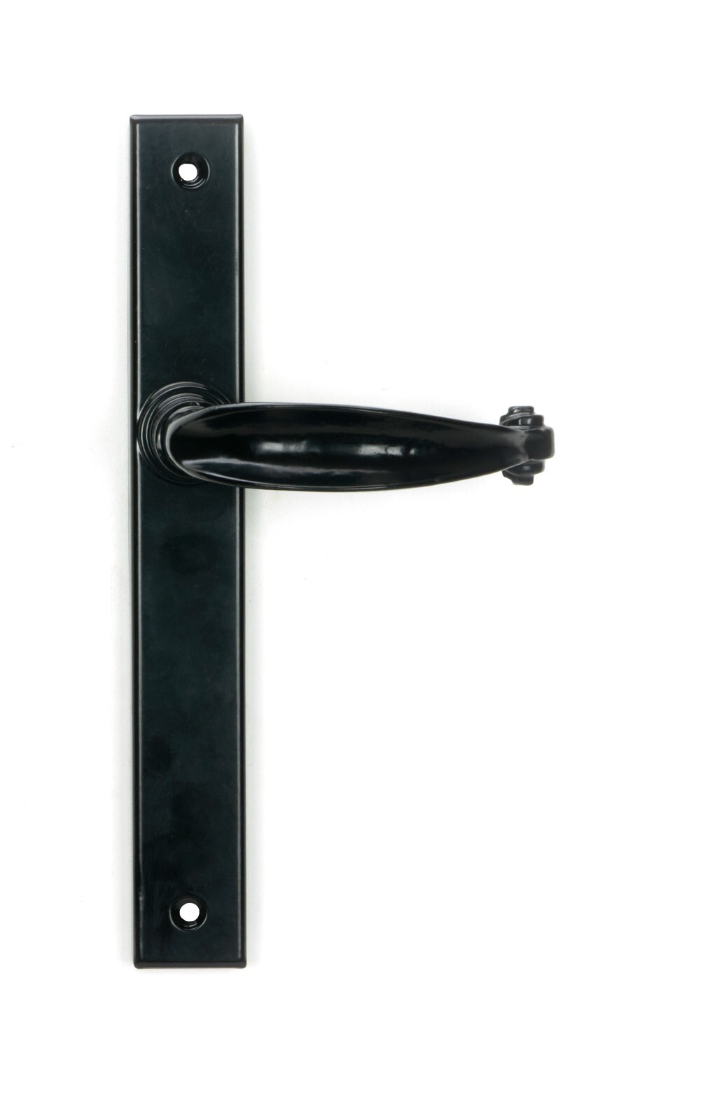 From The Anvil 46400 Black Cottage Slimline Lever Window Espag. Latch Set