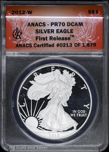 2012-W $1 Proof American Silver Eagle ANACS PR 70 DCAM | First Release