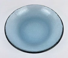 Fire & Light Recycled Glass 9" Pasta Bowl Larkspur #6