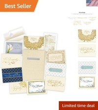 Sympathy Cards Assortment Box 35 Cards, Foil  Embossing Sympathy Formal