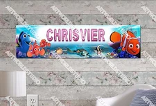 Personalized/Customized Finding Nemo Name Poster Wall Art Decoration Banner