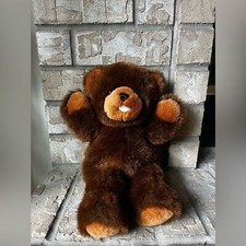 Vintage Princess Soft Toys Inc. Adorable Brown Plush Teddy Bear