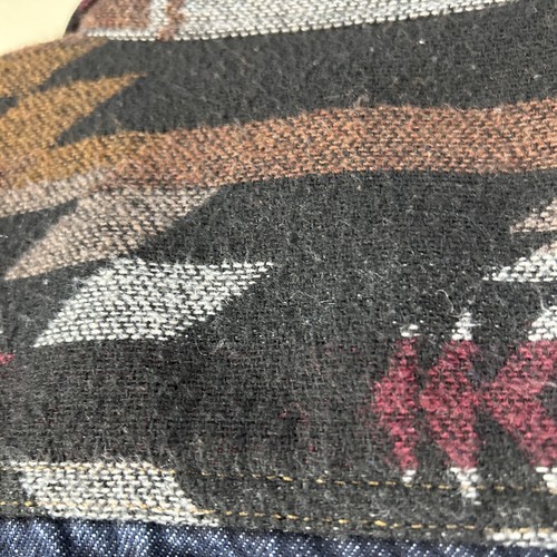 Wrangler Denim Jacket Boys' Sz XL Dark Wash Southwestern Print Aztec Cowboy NWT - Picture 6 of 10