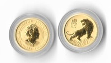 1/20 Unze Gold Tiger 2022 Lunar 3 aus der Original Rolle