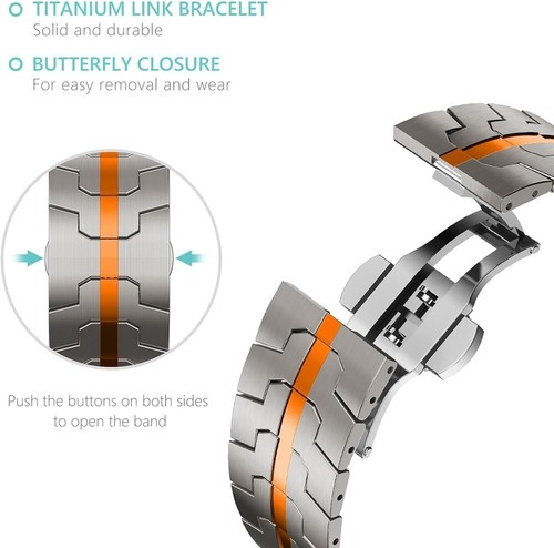 Ultralight Titanium Link Bracelet Band Strap for Samsung Galaxy Watch Ultra 47mm - Picture 2 of 19