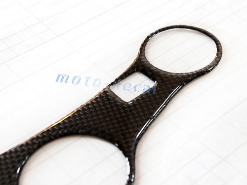 Real Carbon Fiber For 1999-2007 2005 CBR600 F4i Top Triple Clamp Yoke 3D Decal - Picture 4 of 6