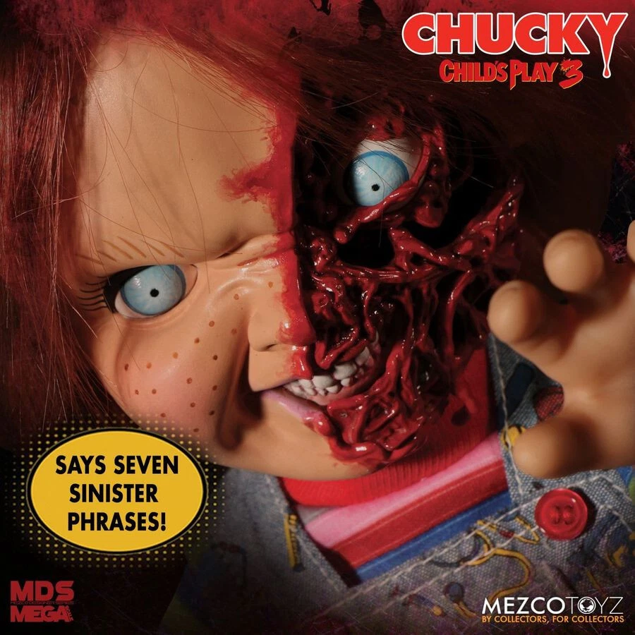 Child's Play - Pizza Face Chucky 15" Good Guy Action Talking Figure Scar w Sound - image 4 of 4