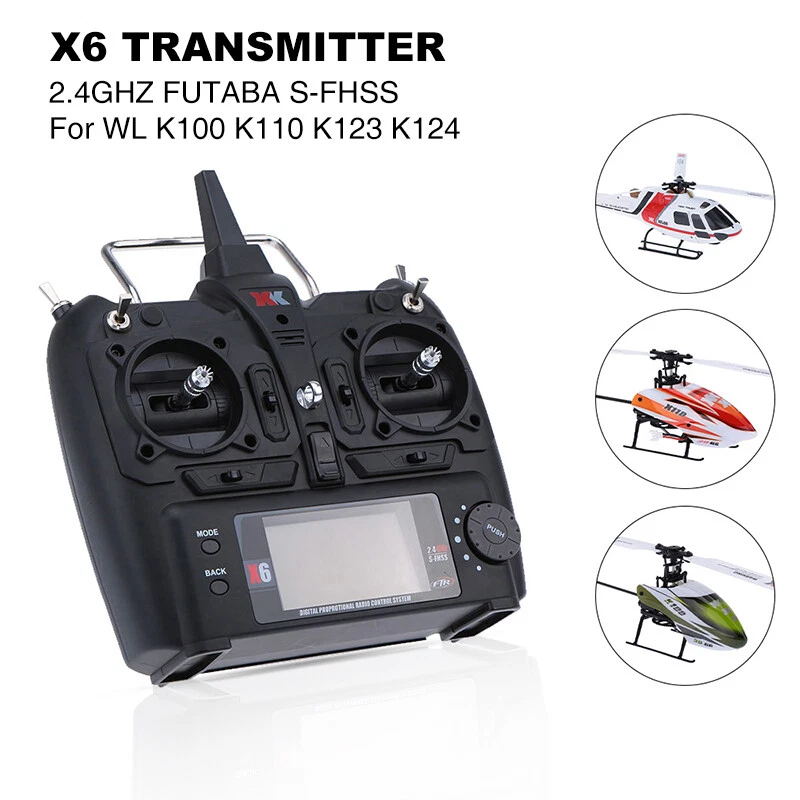 XK X6 Transmitter for XK K100 K110 K123 K124  RC Helicopter Spare Accessories - Image 2 of 4