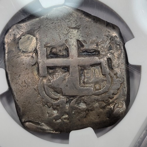 1761 Cob 8 Reales NGC VF Potosi Bolivia with 1955 Schulman Auction Tag! *J640 - 第 5/7 張圖片