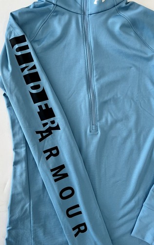 NWT Ladies XS THE NORTHFACE Cold Gear Dusty Blue Half Zip compression TOP SHIRT - Picture 3 of 9