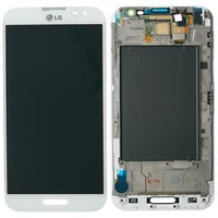 Lg Optimus G Pro E986 E980 Display Lcd Cover GehäUse Touch Screen Glas Weiß